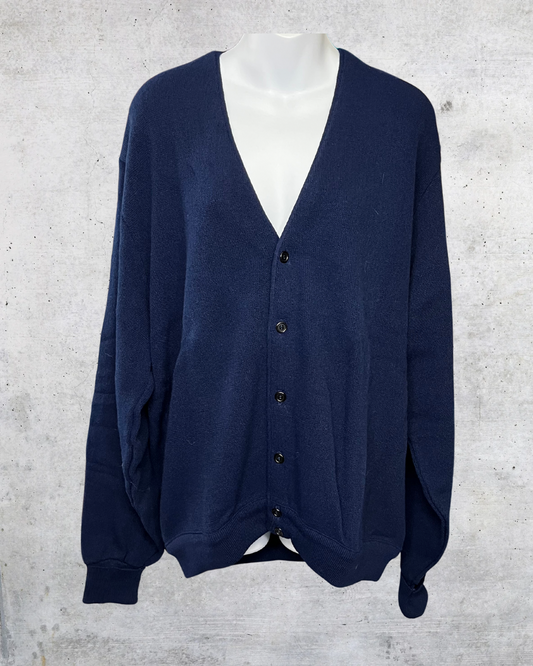 Idlebrook Navy Button-Up Cardigan - XL
