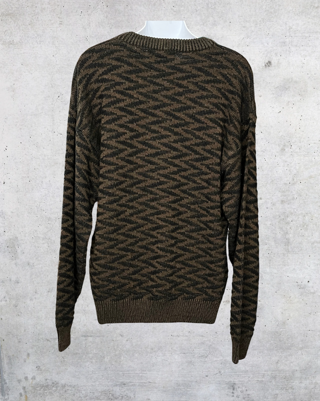 Vintage 90s Sweater Graphix Geometric Knit Crewneck – Medium