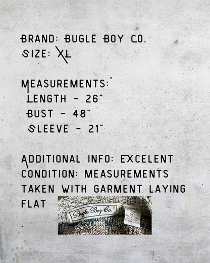 Bugle Boy Textured Chevron Knit Cardigan - XL