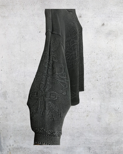 Vintage 90s Hunt Club Textured Knit Turtleneck Sweater - Large