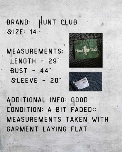 Vintage 90s Hunt Club Textured Knit Turtleneck Sweater - Large