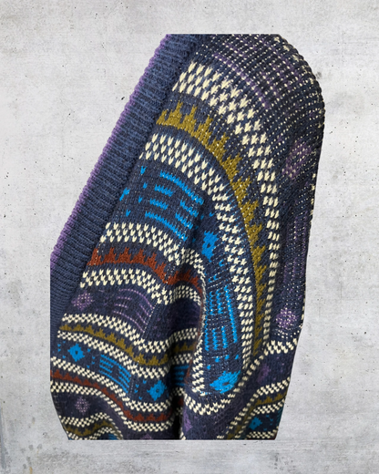 Vintage McGregor Geometric Button-Up Cardigan - XL