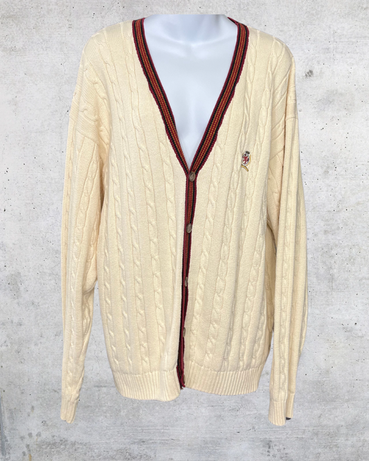 Tommy Hilfiger Crest Cable Cardigan - Large