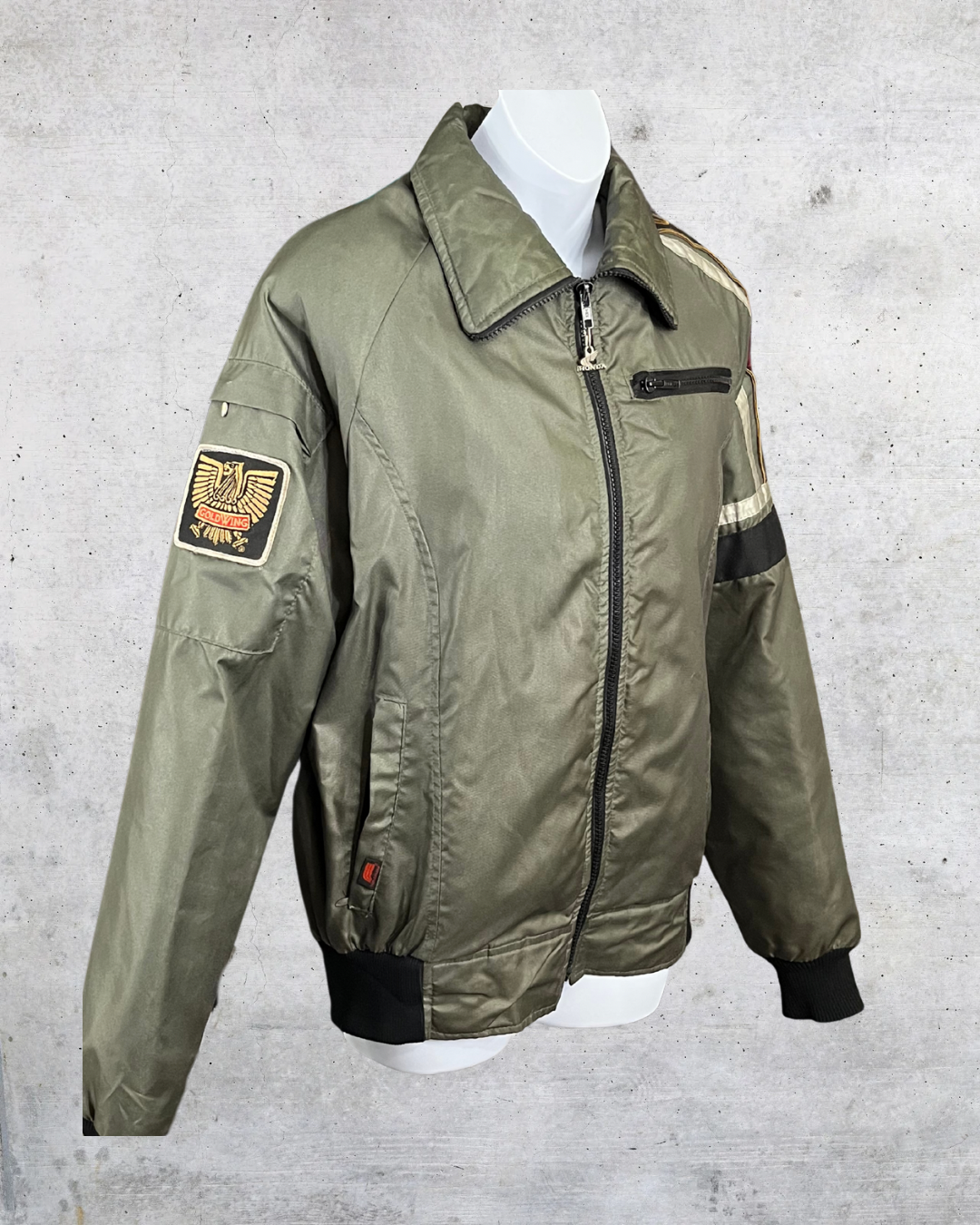 Vintage Honda Goldwing Bomber Jacket with Removable Liner – Medium