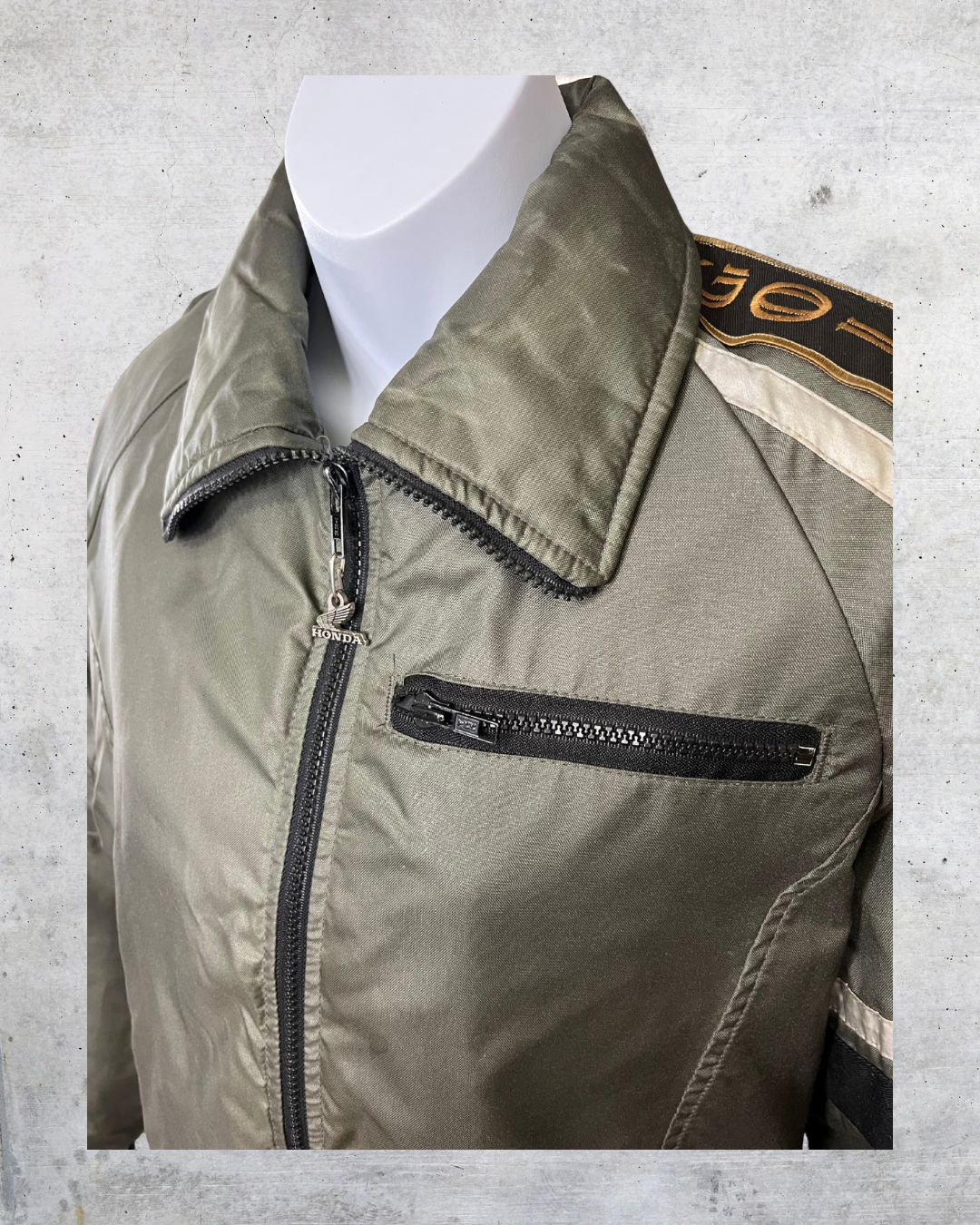 Vintage Honda Goldwing Bomber Jacket with Removable Liner – Medium