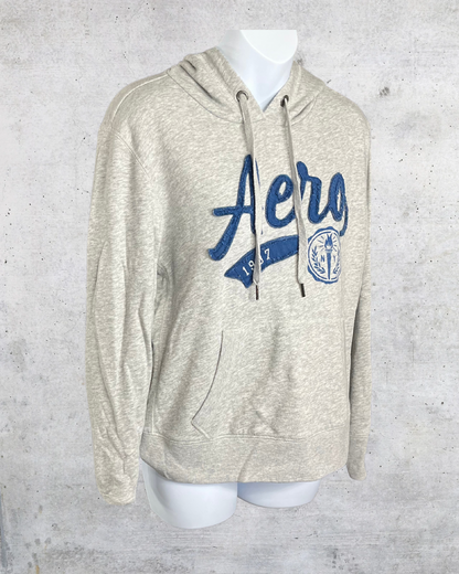 Aero 1987 Hoodie in Heather Gray - Medium