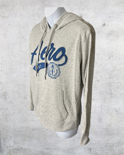 Aero 1987 Hoodie in Heather Gray - Medium