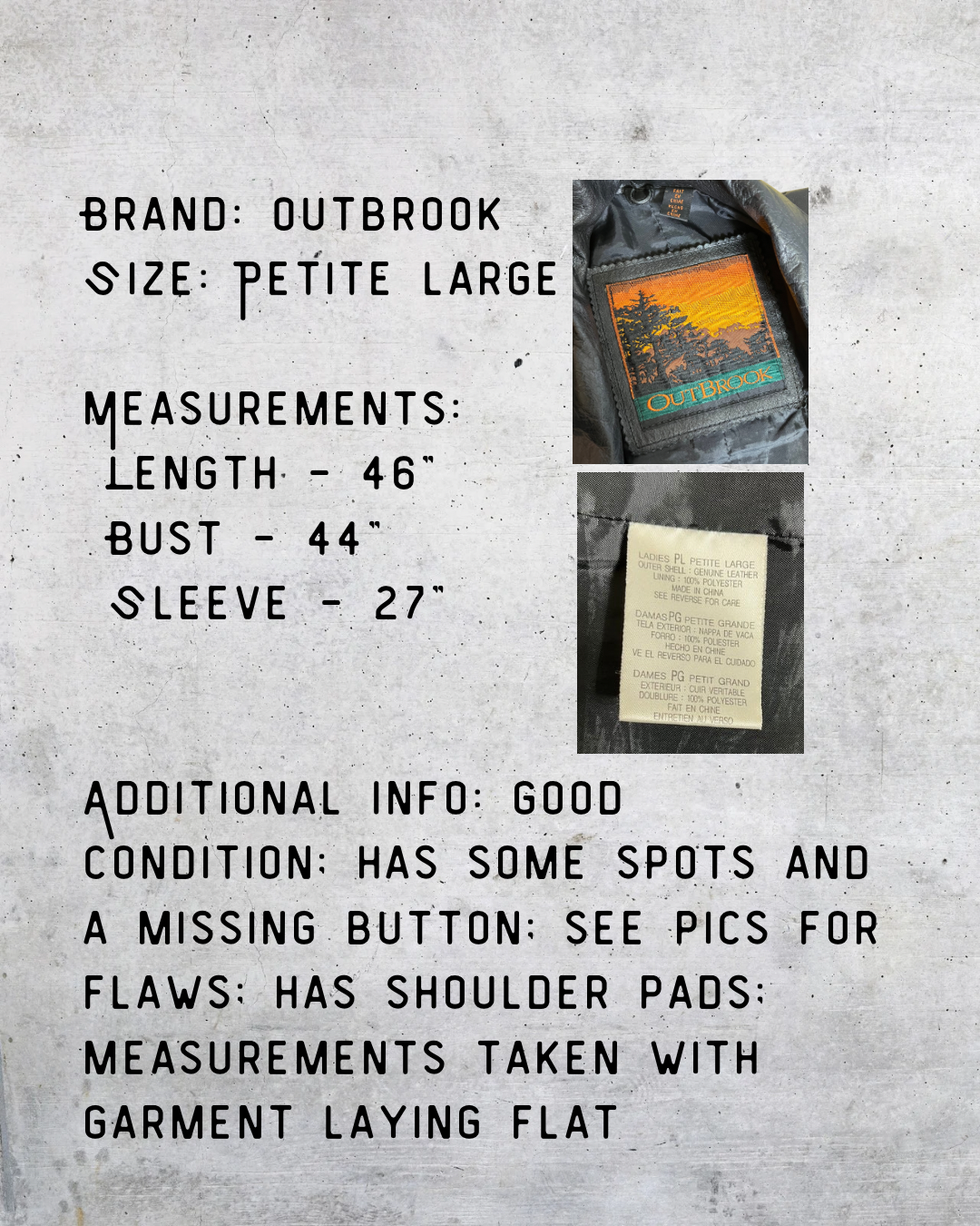 Vintage 90s Black Leather Trench Coat - Petite Large