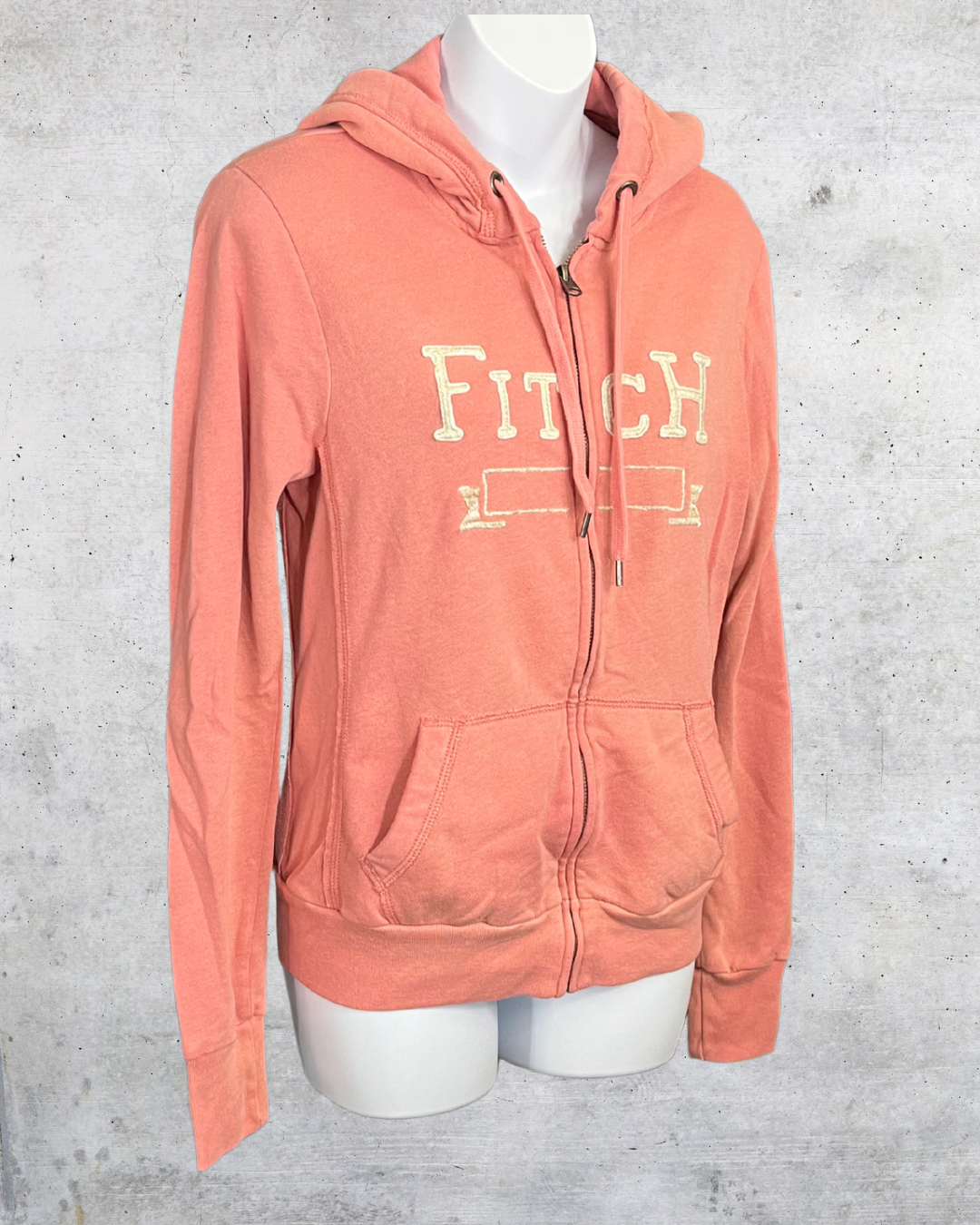 Abercrombie & Fitch Soft Pink Zip-Up Hoodie - Small