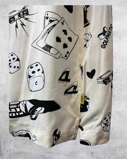 Golf Wang Cream Graphic Button-Up Shirt – Large