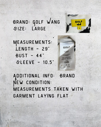 Golf Wang Cream Graphic Button-Up Shirt – Large