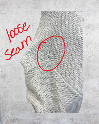 H&M Coachella Cream Fringe Open Cardigan - Large