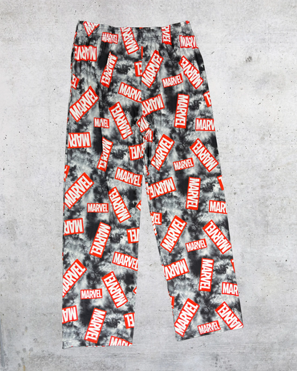Marvel All-Over Logo Lounge Pants – Medium