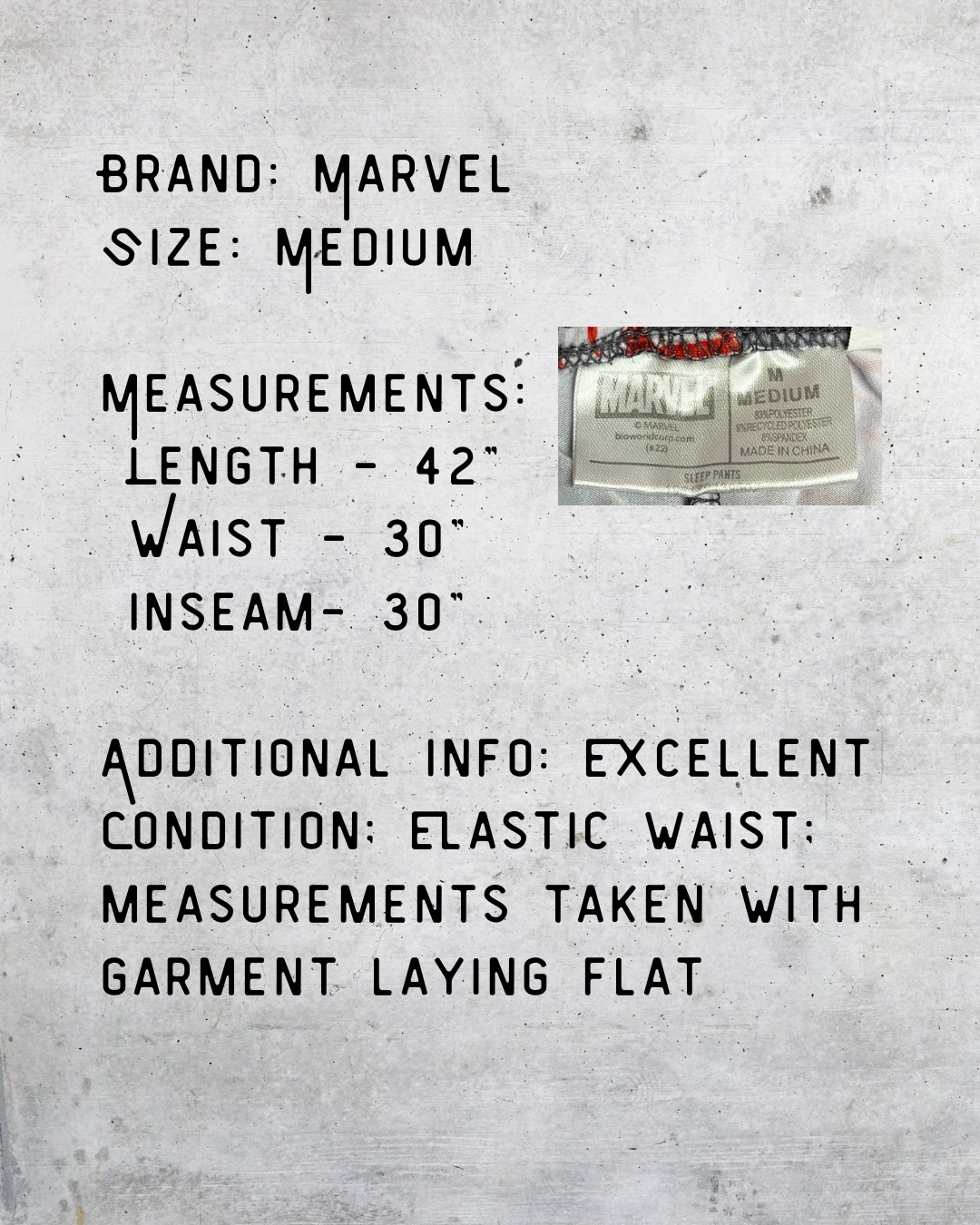 Marvel All-Over Logo Lounge Pants – Medium