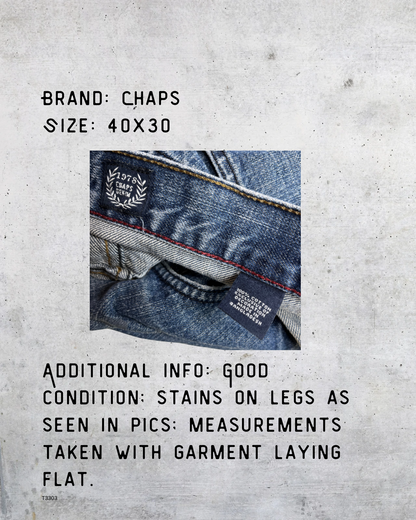 Chaps Straight Fit Jeans - 40x30