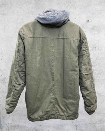 Dickies Olive Green Hooded Work Jacket - Small