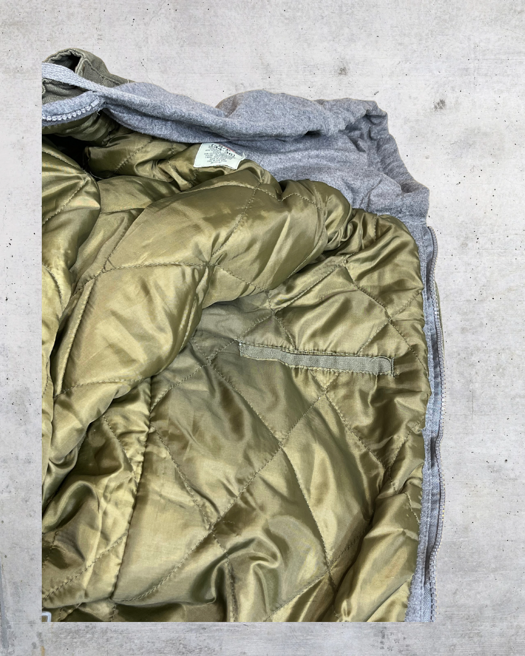 Dickies Olive Green Hooded Work Jacket - Small