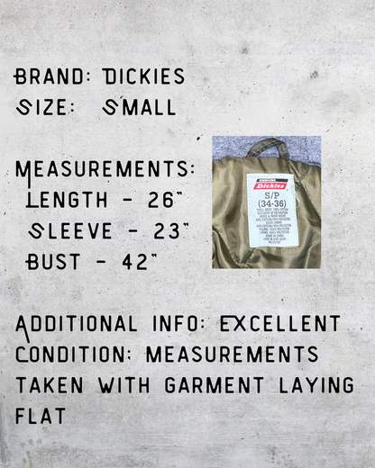 Dickies Olive Green Hooded Work Jacket - Small