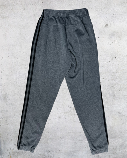 Adidas Gray 3-Stripe Jogger Sweatpants – Small