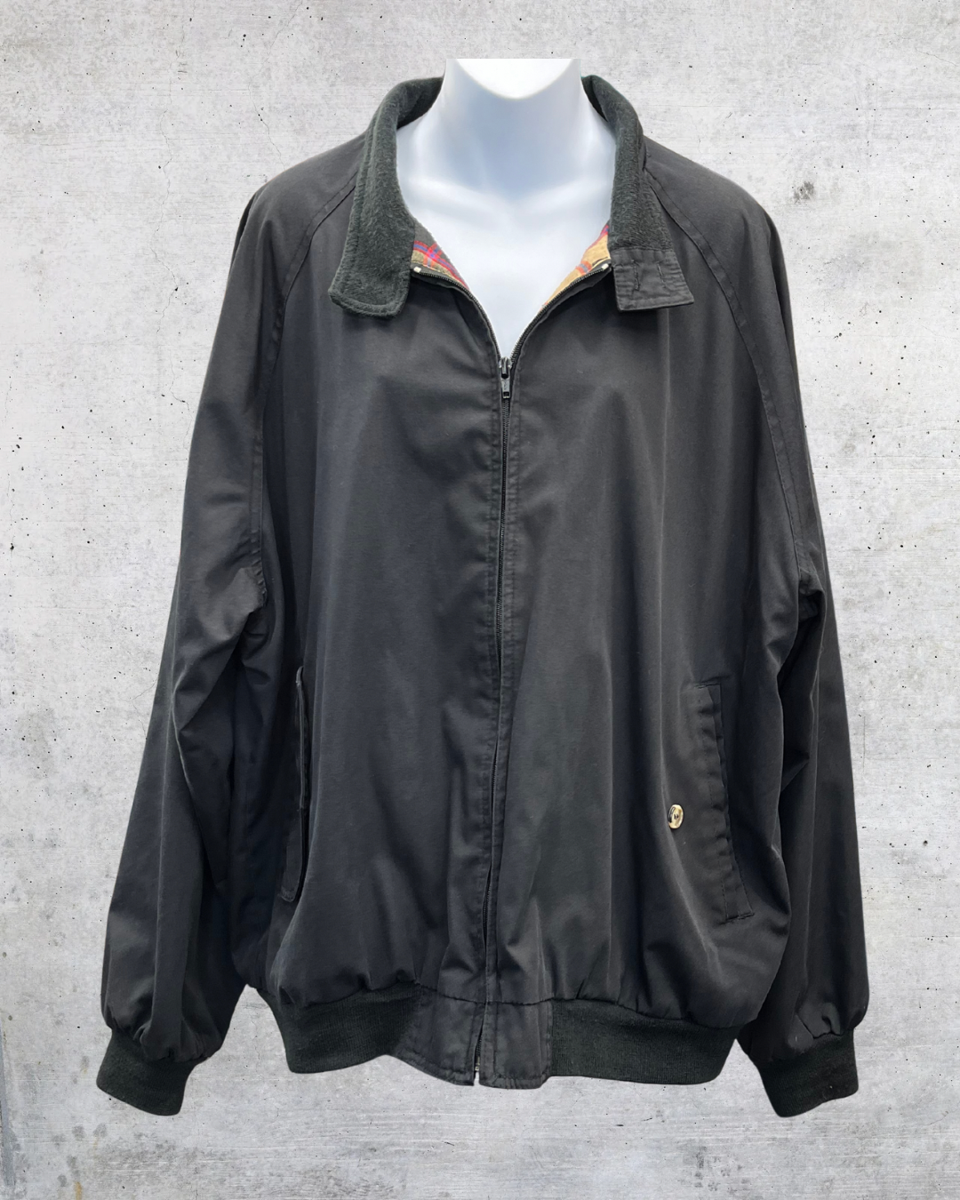 Vintage Sears Roebuck & Co. Plaid-Lined Workwear Jacket - XXL