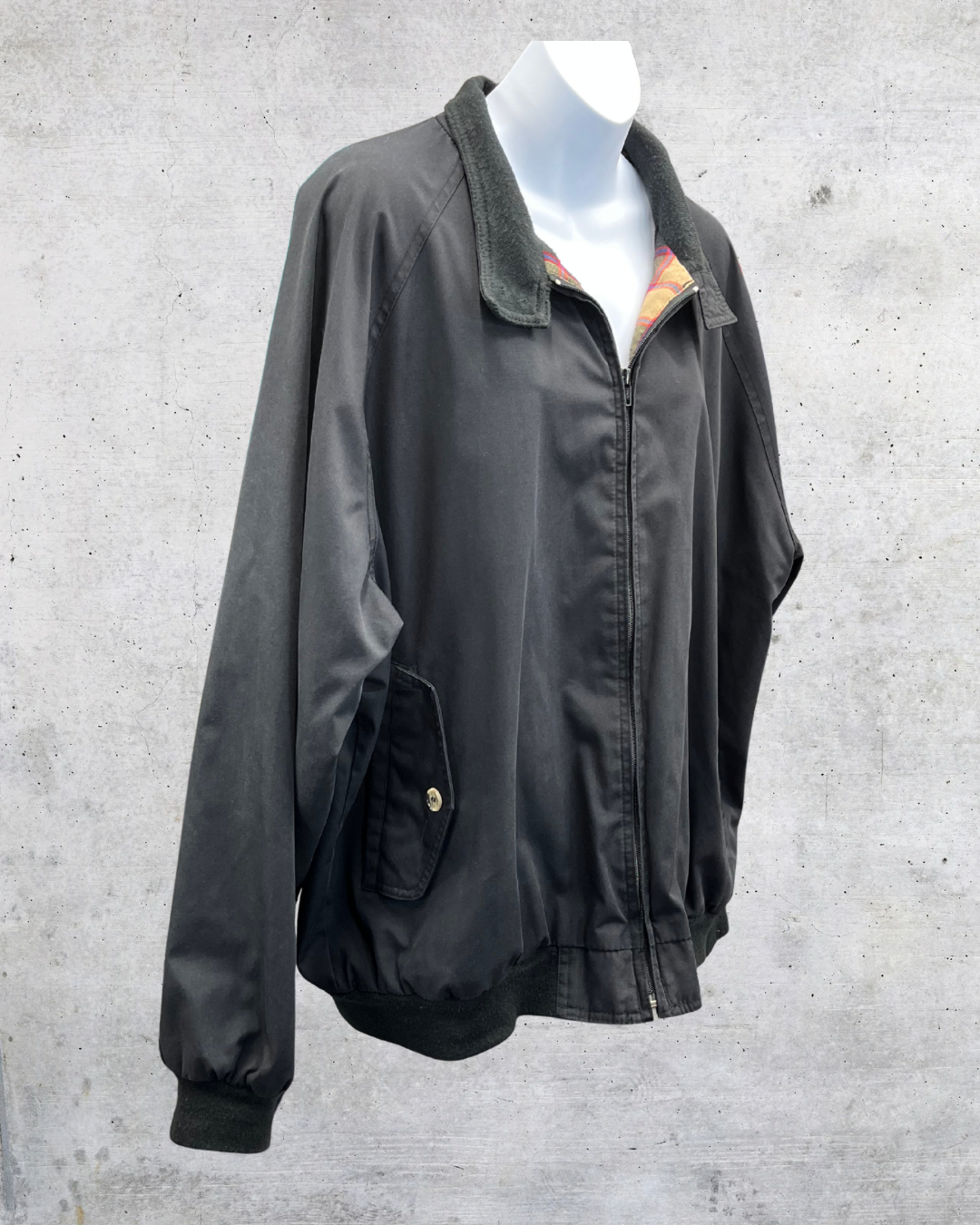 Vintage Sears Roebuck & Co. Plaid-Lined Workwear Jacket - XXL