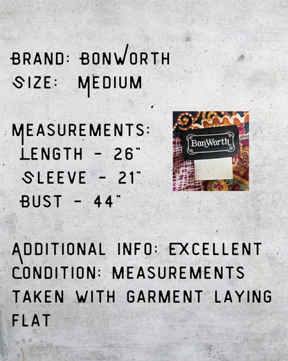 90s Vintage BonWorth Paisley Blouse - Medium