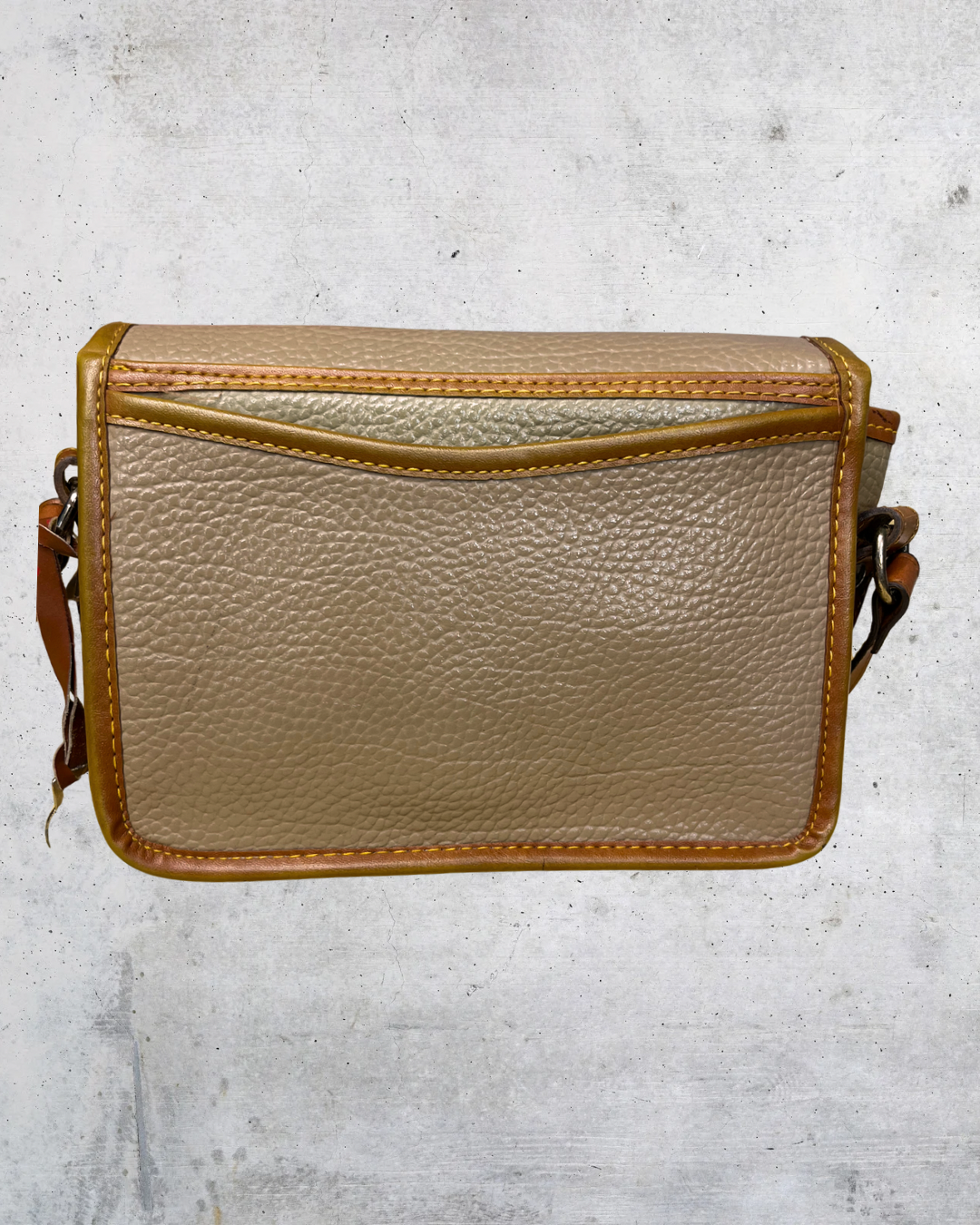 Vintage Dooney & Bourke Pebbled Leather Crossbody Bag