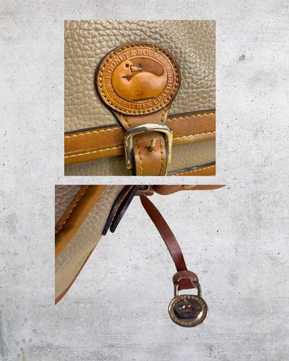 Vintage Dooney & Bourke Pebbled Leather Crossbody Bag
