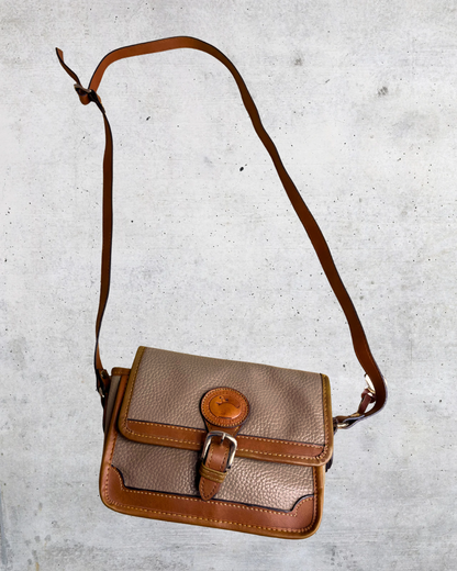Vintage Dooney & Bourke Pebbled Leather Crossbody Bag