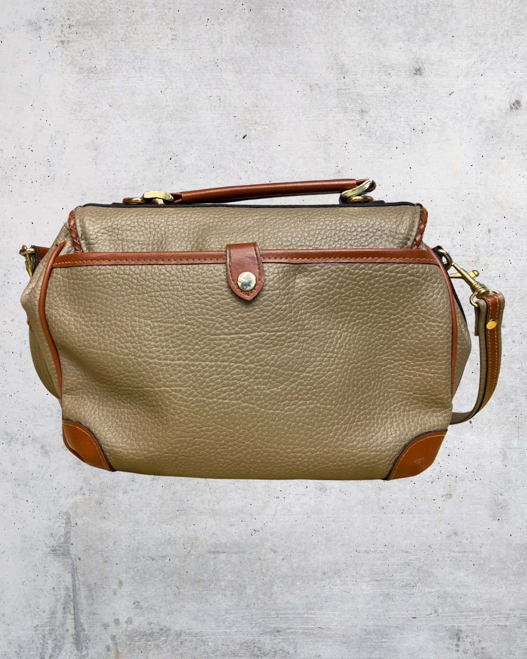 Vintage Dooney & Bourke Pebbled Leather Crossbody Bag