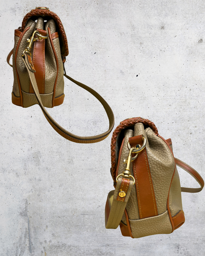 Vintage Dooney & Bourke Pebbled Leather Crossbody Bag