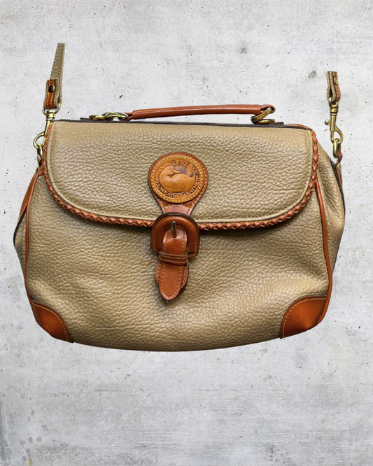 Vintage Dooney & Bourke Pebbled Leather Crossbody Bag