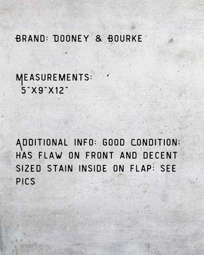 Vintage Dooney & Bourke Pebbled Leather Crossbody Bag