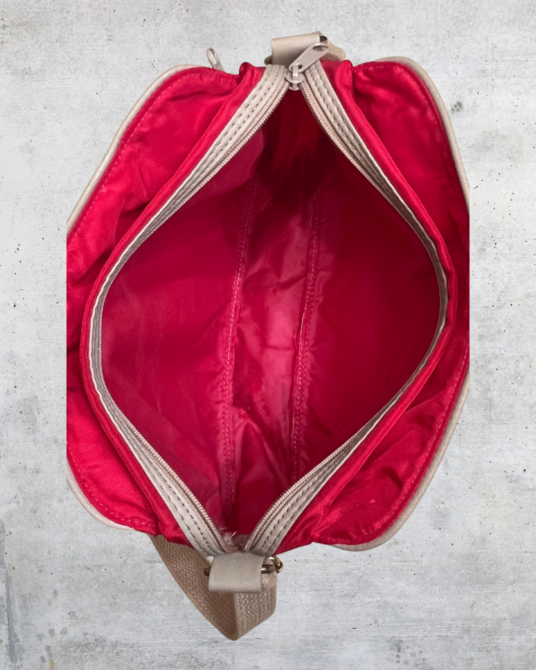 Red Nylon Y2K Crossbody Bag