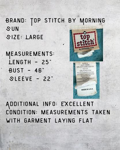 Vintage 90s Top Stitch Birdhouse Embroidered Sweatshirt - Large