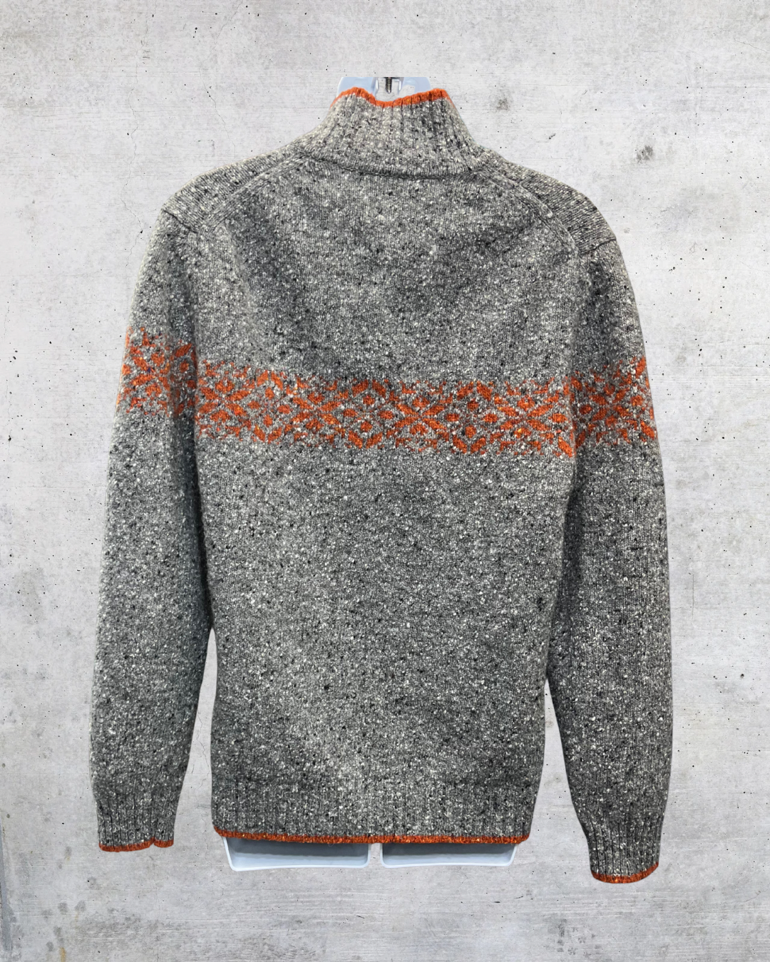 Express Gray Quarter Zip Knit Sweater - Medium