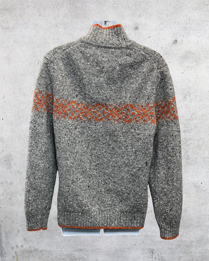 Express Gray Quarter Zip Knit Sweater - Medium