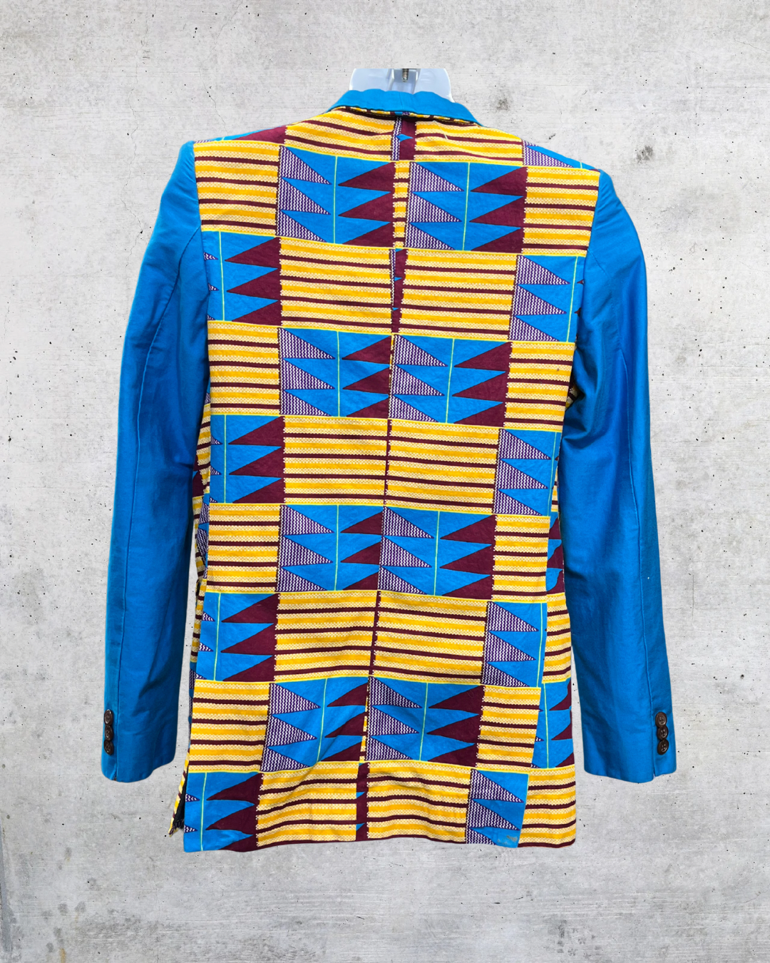 Kente-Inspired Patchwork Blazer