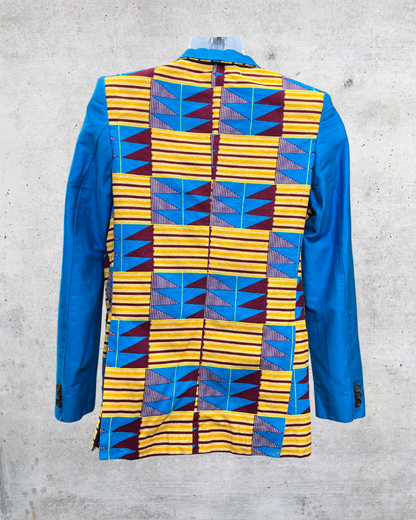 Kente-Inspired Patchwork Blazer