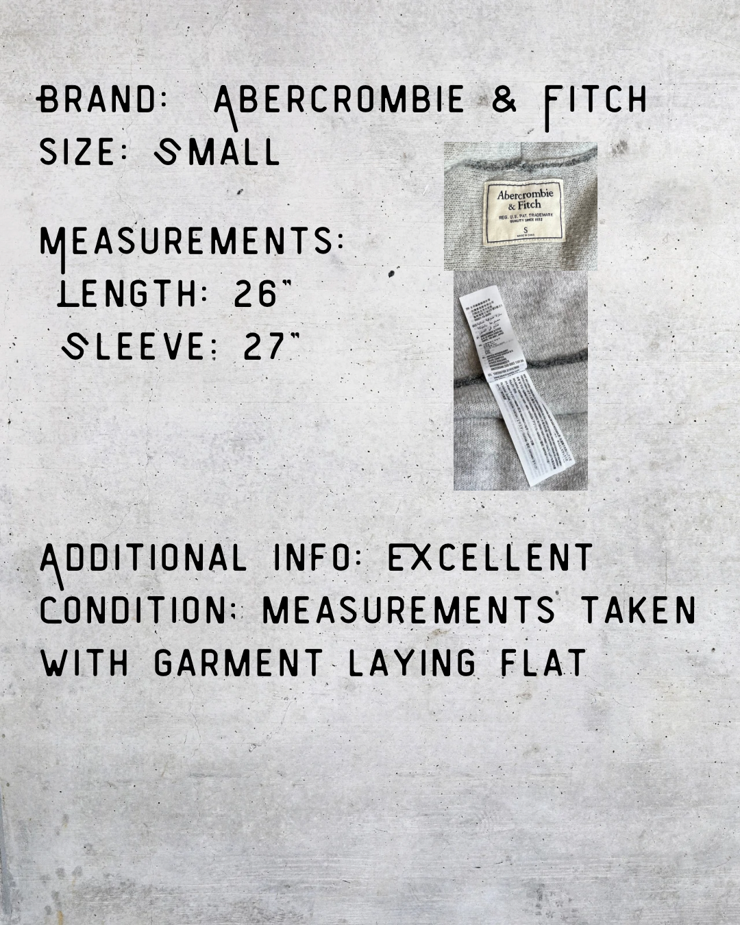 Vintage Y2K Abercrombie & Fitch Shawl Collar Cardigan Sweater - Small