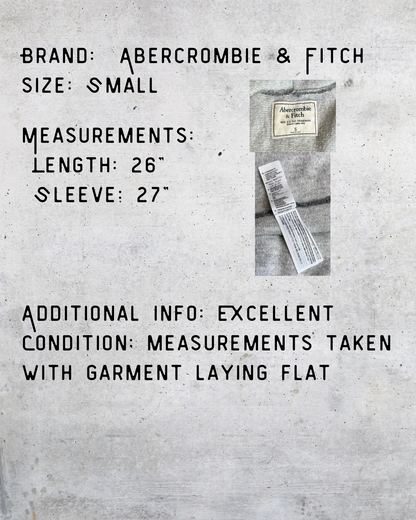 Vintage Y2K Abercrombie & Fitch Shawl Collar Cardigan Sweater - Small