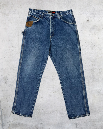 Vintage Y2K Wrangler Riggs Workwear Carpenter Jeans - 38x34