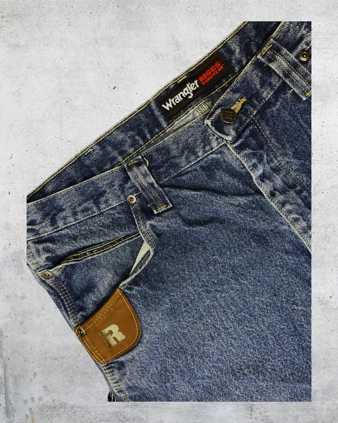 Vintage Y2K Wrangler Riggs Workwear Carpenter Jeans - 38x34