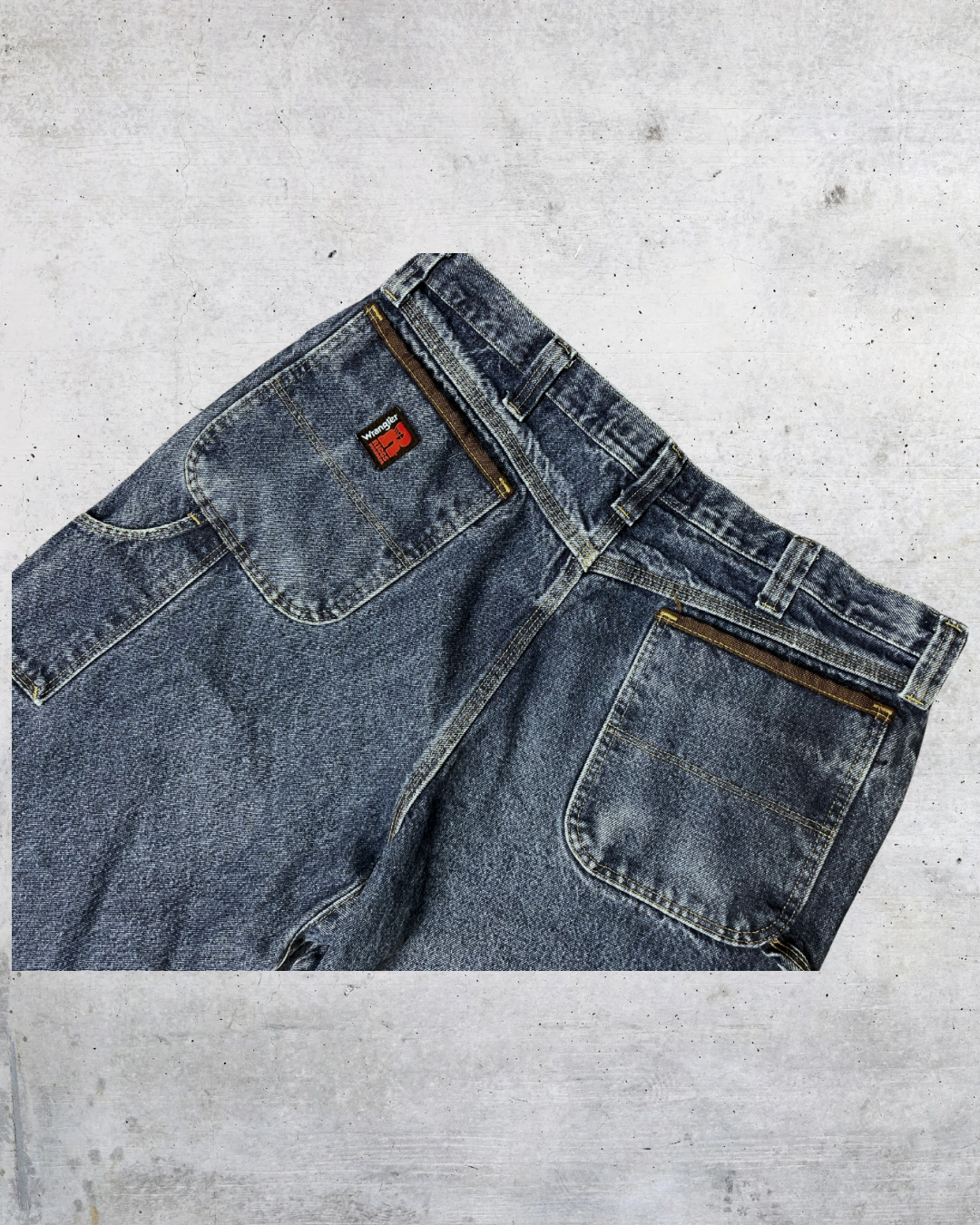 Vintage Y2K Wrangler Riggs Workwear Carpenter Jeans - 38x34