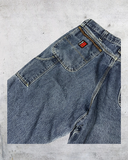 Vintage Y2K Wrangler Riggs Workwear Carpenter Jeans - 38x34