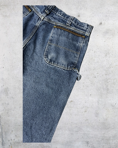 Vintage Y2K Wrangler Riggs Workwear Carpenter Jeans - 38x34
