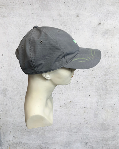 Nike Golf Gray Snapback Cap with Neon Green Swoosh