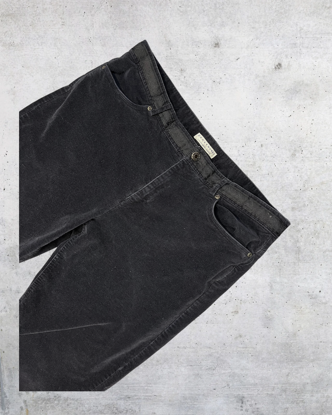 Crazy Horse Black Felt Pants – Size 14