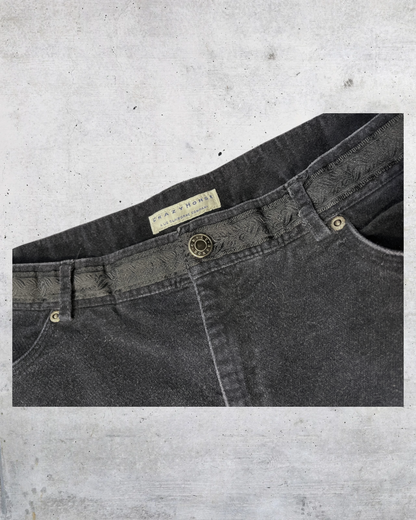 Crazy Horse Black Felt Pants – Size 14