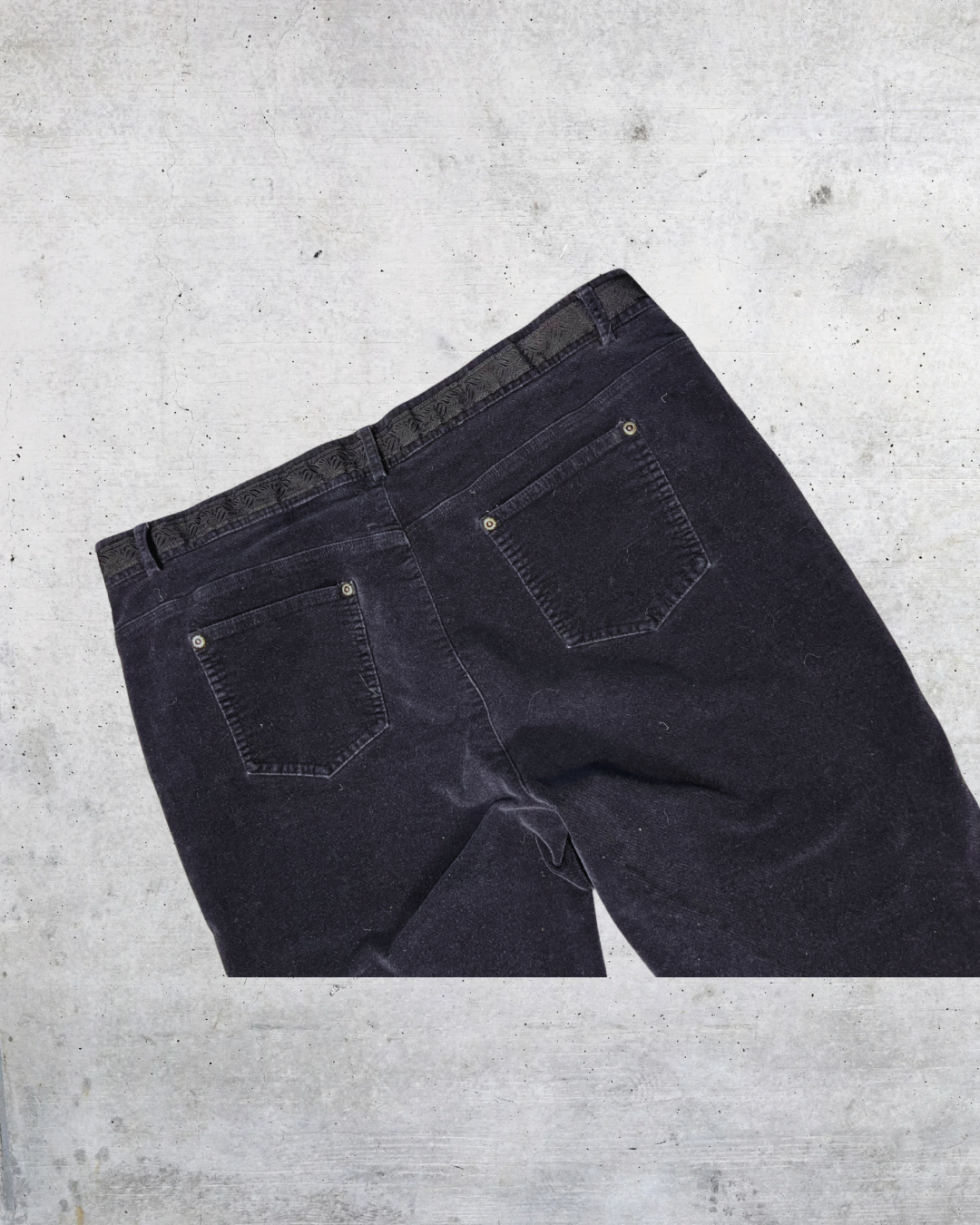 Crazy Horse Black Felt Pants – Size 14